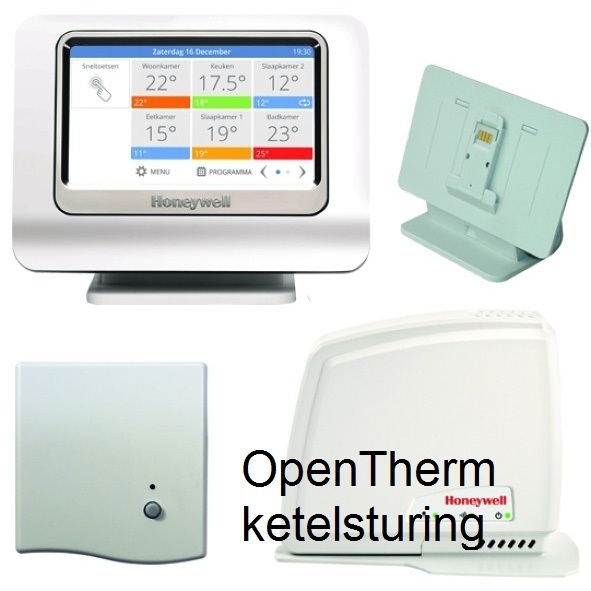 Honeywell evohome colour connected pakket met OpenTherm ketelsturing